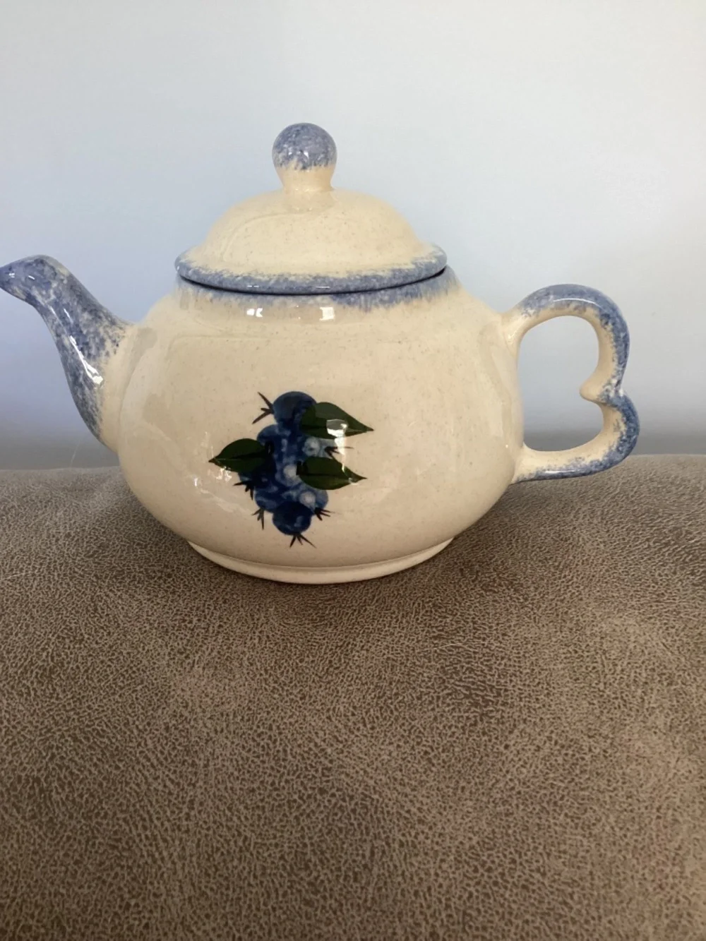 Hand Crafted blue splatter
